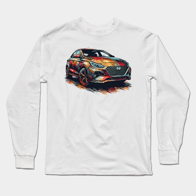 Hyundai I30 Long Sleeve T-Shirt by Vehicles-Art